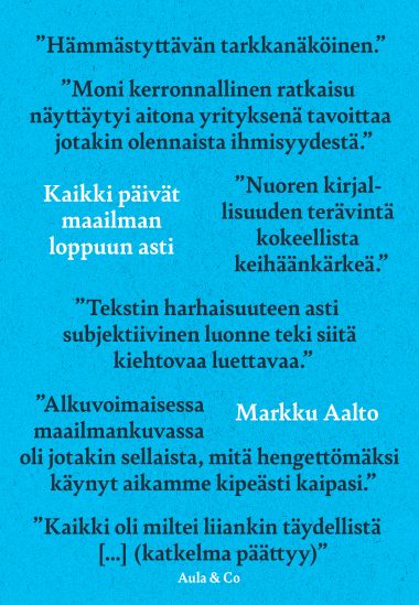 Kaikki Paivat Maailman Loppuun Asti Etukansi